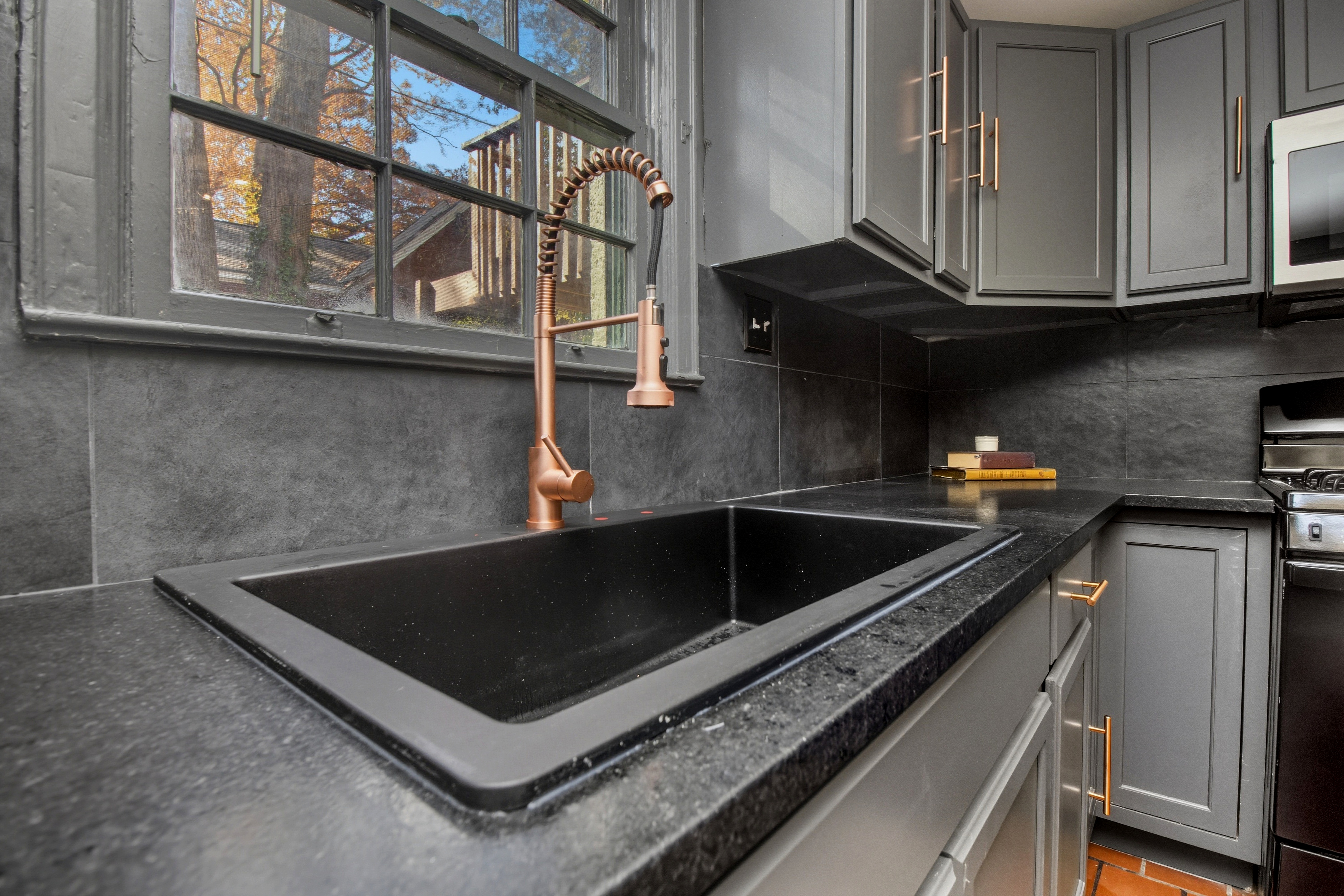 Luxury dark kitchen